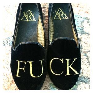 Infamous YRU “FUCK” Loafers 7.5